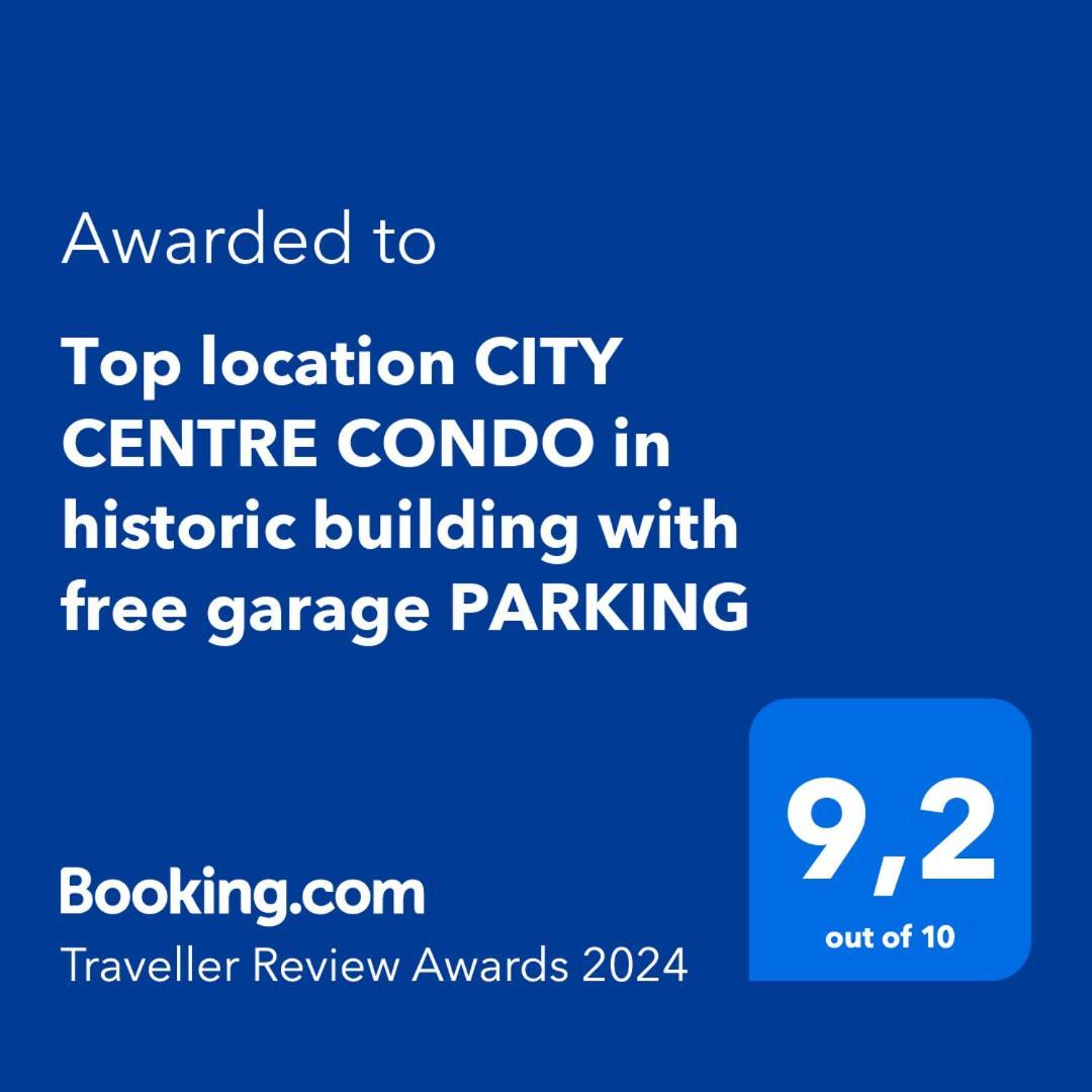 Top Location City Centre Condo In Historic Building With Free Garage Parking Ljubljana Exterior photo